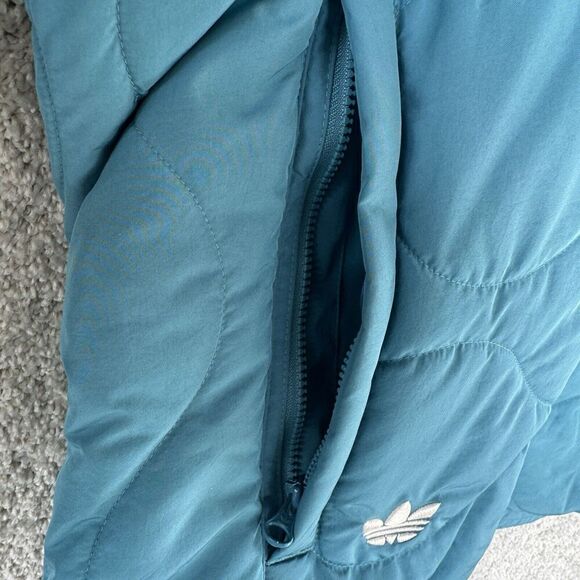 Adidas‎ Neuclassics Quilted Jacket NWT Men's Medium Arctic Fusion Full Zip Coat - Picture 9 of 16